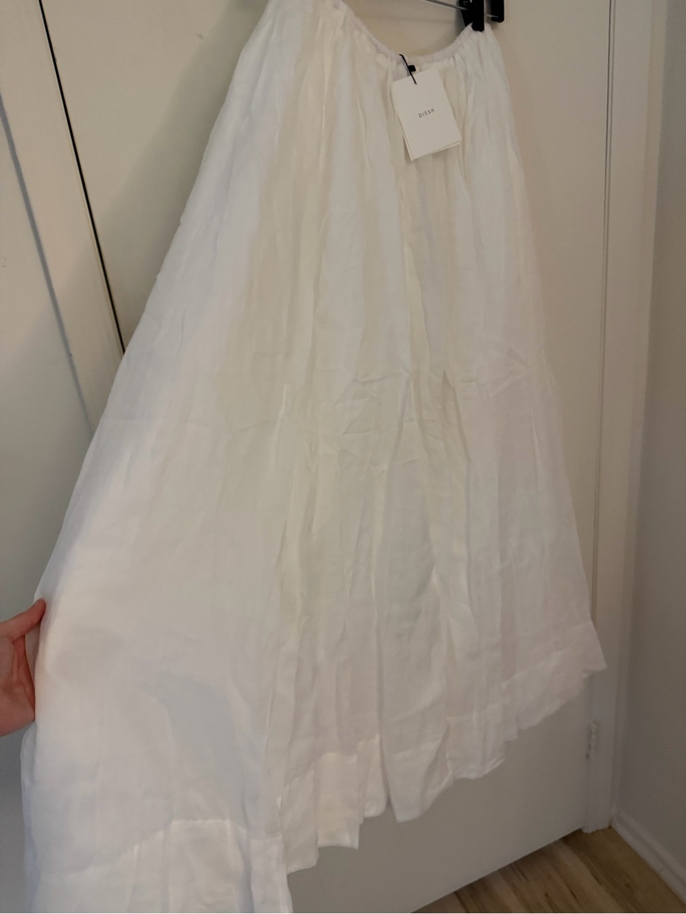 DISSH White Drawstring Maxi Skirt - Picture 6 of 6